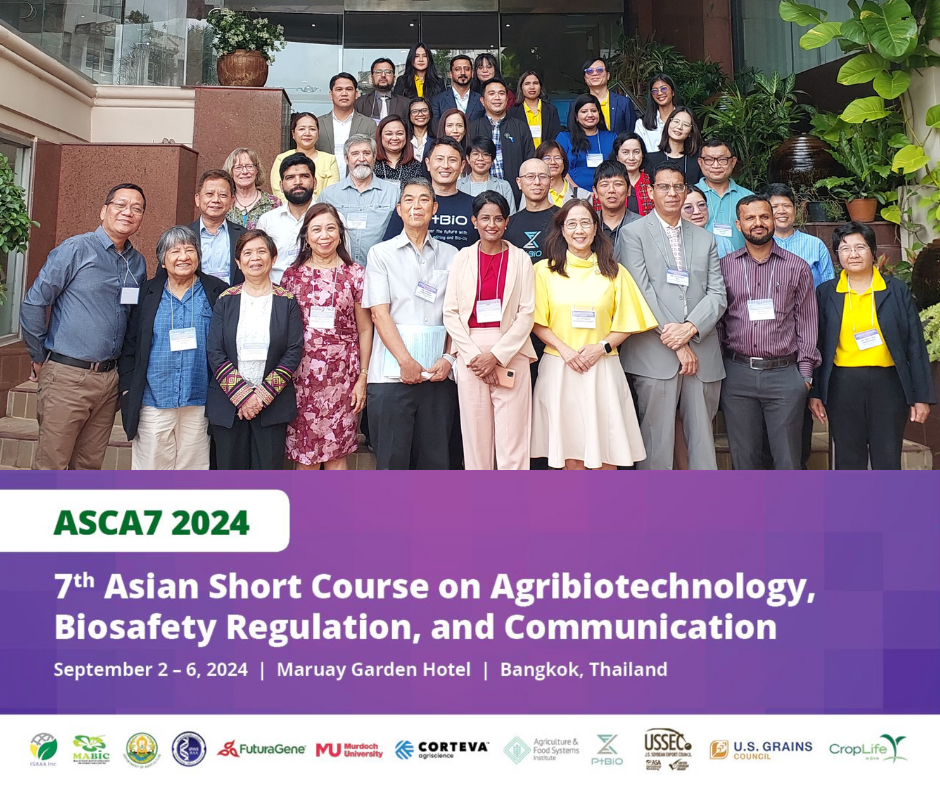 第7回ASCA (Asian Short Course on Agribiotechnology, Biosafety Regulation, and Communicationにスポンサー企業として参加