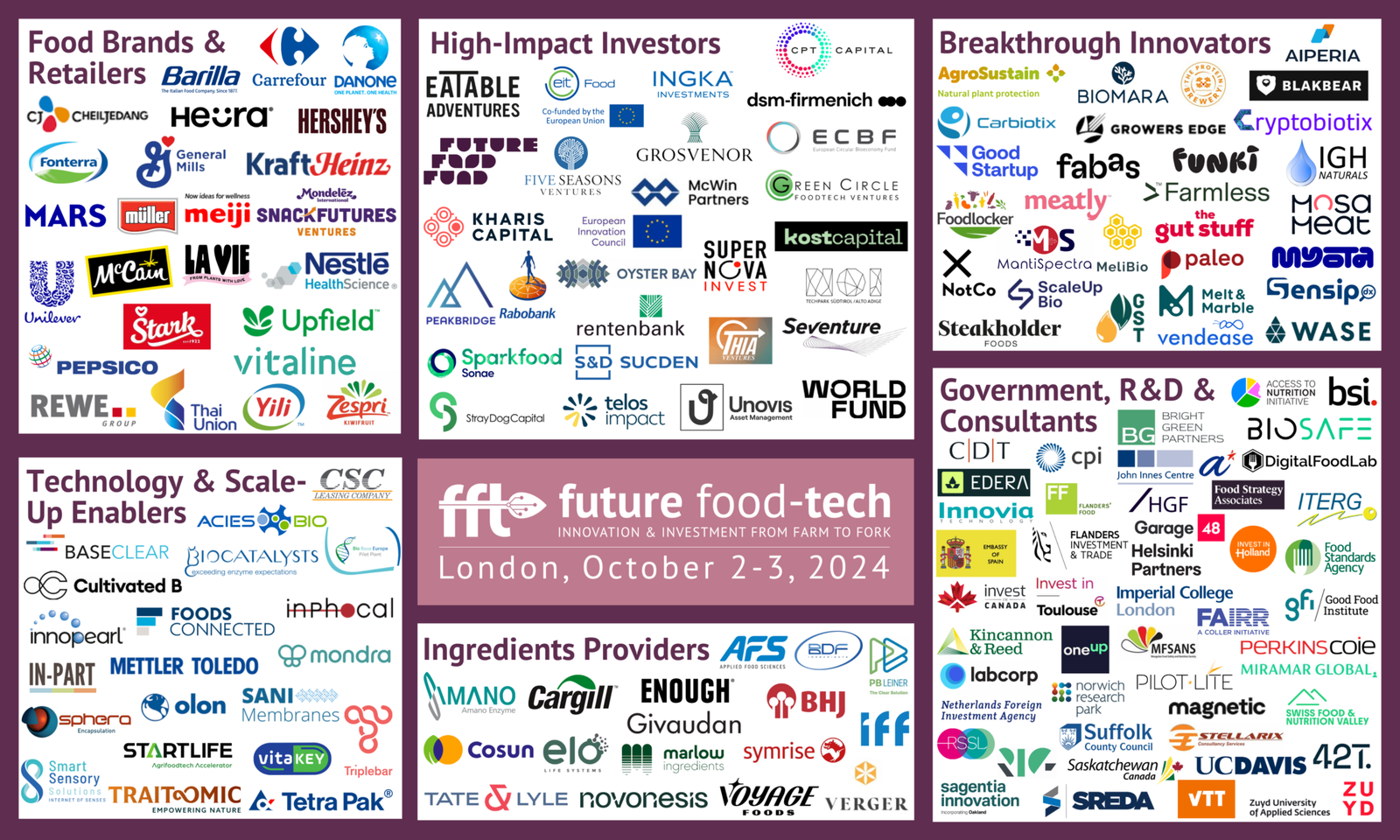 Present and exhibit at the Future Foodtech Summit, one of the world’s leading food tech events